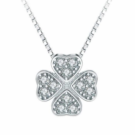 Magnetic Silver Flower Pendent